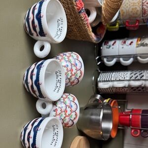 Colorful Ceramic  illy Espresso Cups Set